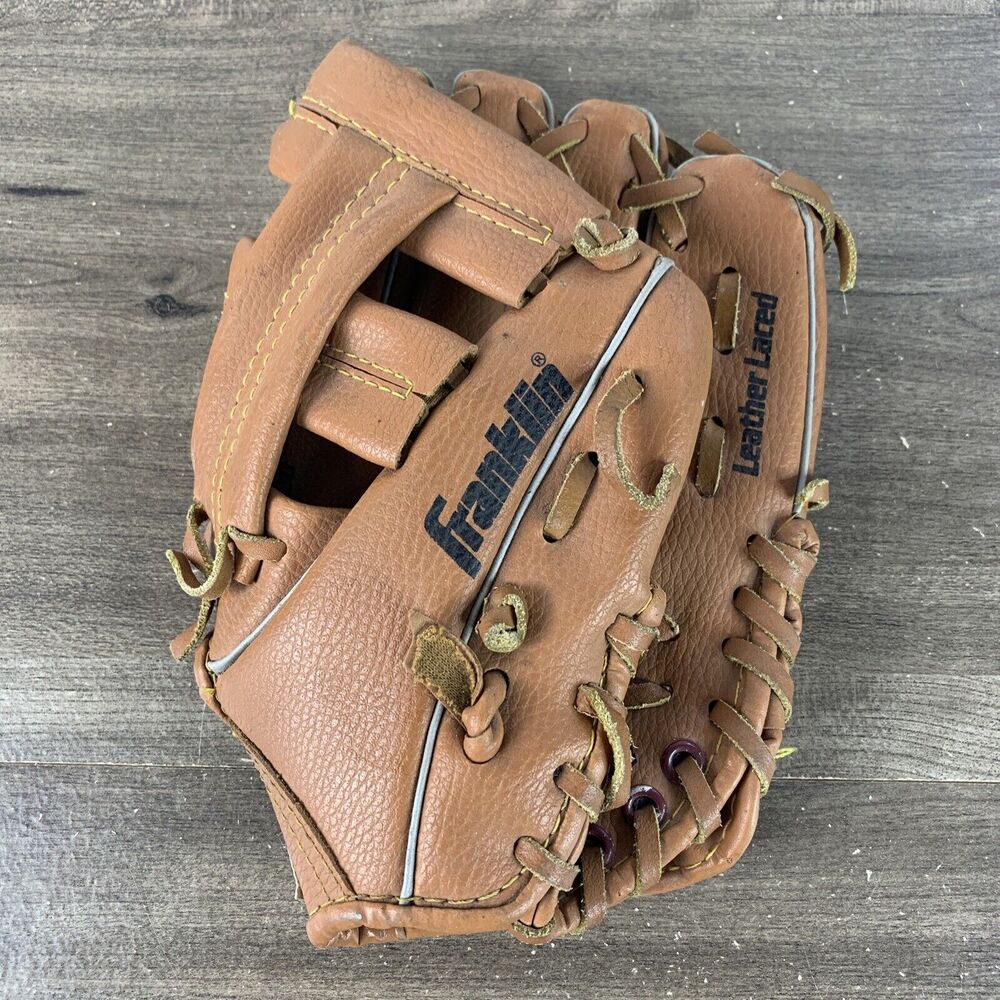 Franklin Ready To Play Baseball Glove Youth 4609 9 1/2" - RTP - Leather Laced
